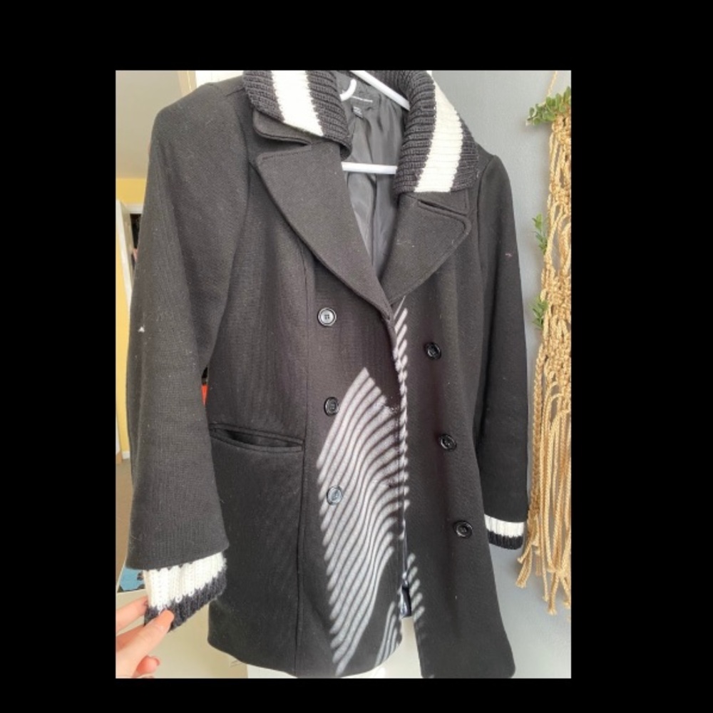 Black pea coat